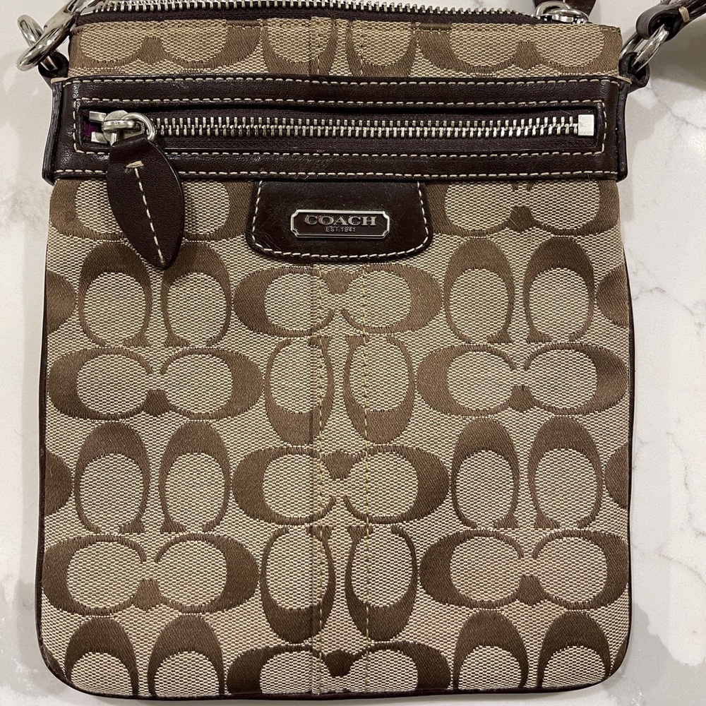 Coach canvas crossbody